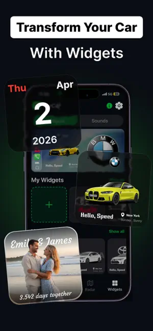 myCar: Car Widgets & Dashboard iPhone screenshot 2