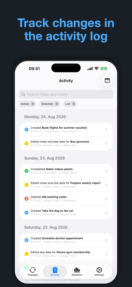 gtsync: Sync Tasks & Reminders 的 App Store 截图 4