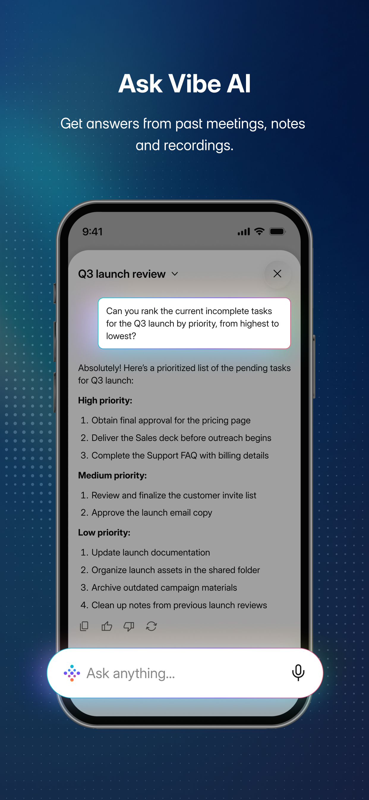 Vibe AI: Notes & Memory screenshot 4