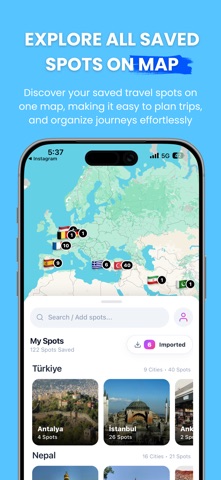 Odyssey : Save Spots Plan Trip Screenshot 2 of 5