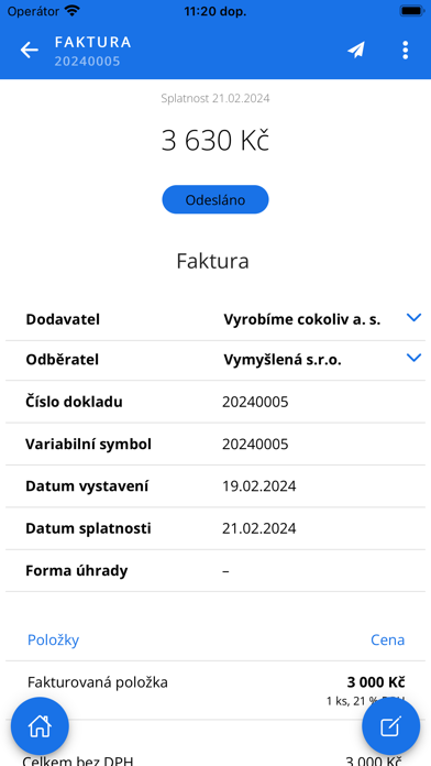 Vyfakturuj.cz Screenshot