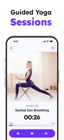 Chair Yoga for Seniors iPhone screenshot