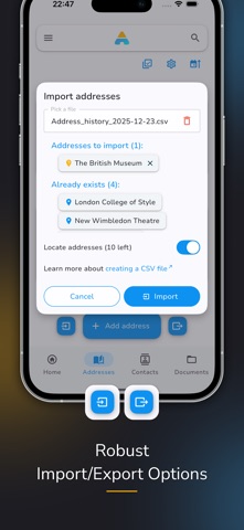 Address Archive: Secure Vault iPhone screenshot