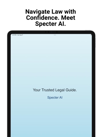 Specter AI iPad screenshot
