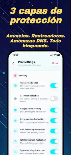 Captura de pantalla de Urka: Bloqueador & DNS en iPhone 2