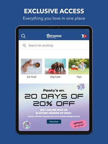Petsense iPad screenshot