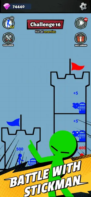 Tower Stickman Hero screenshot 1