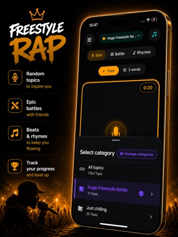 Freestyle Rap Topics iPad screenshot