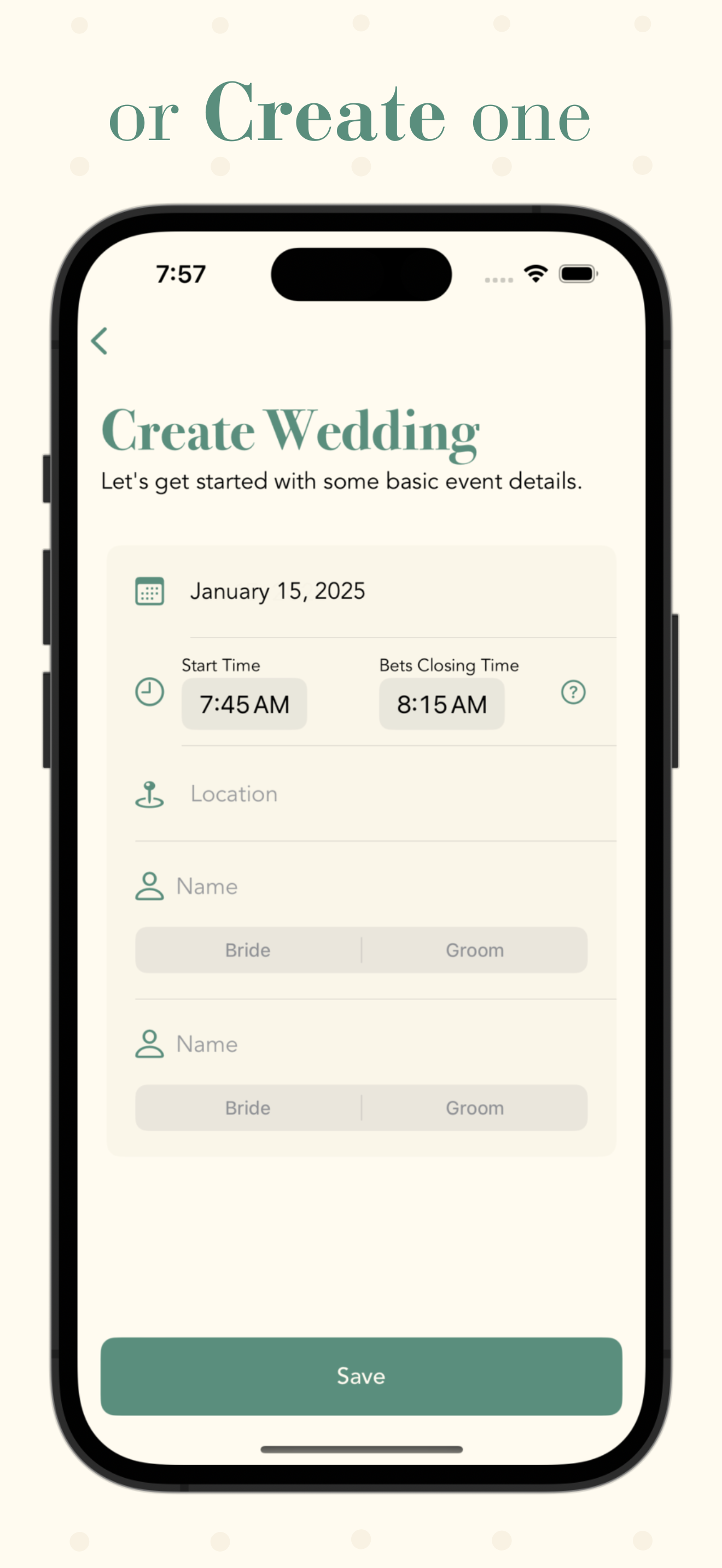 Wedding Bettors