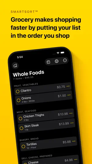 Grocery - Smart Shopping List screenshot 1