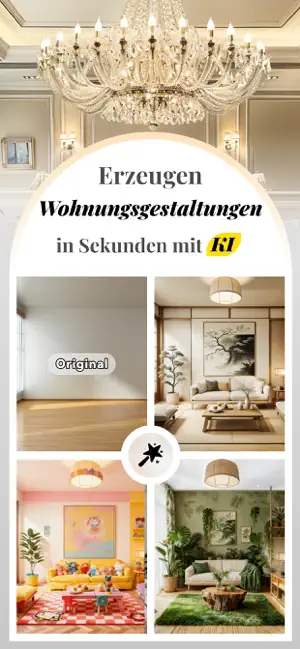 KI - Wohnungsdesign, DecAI™ iPhone screenshot 1