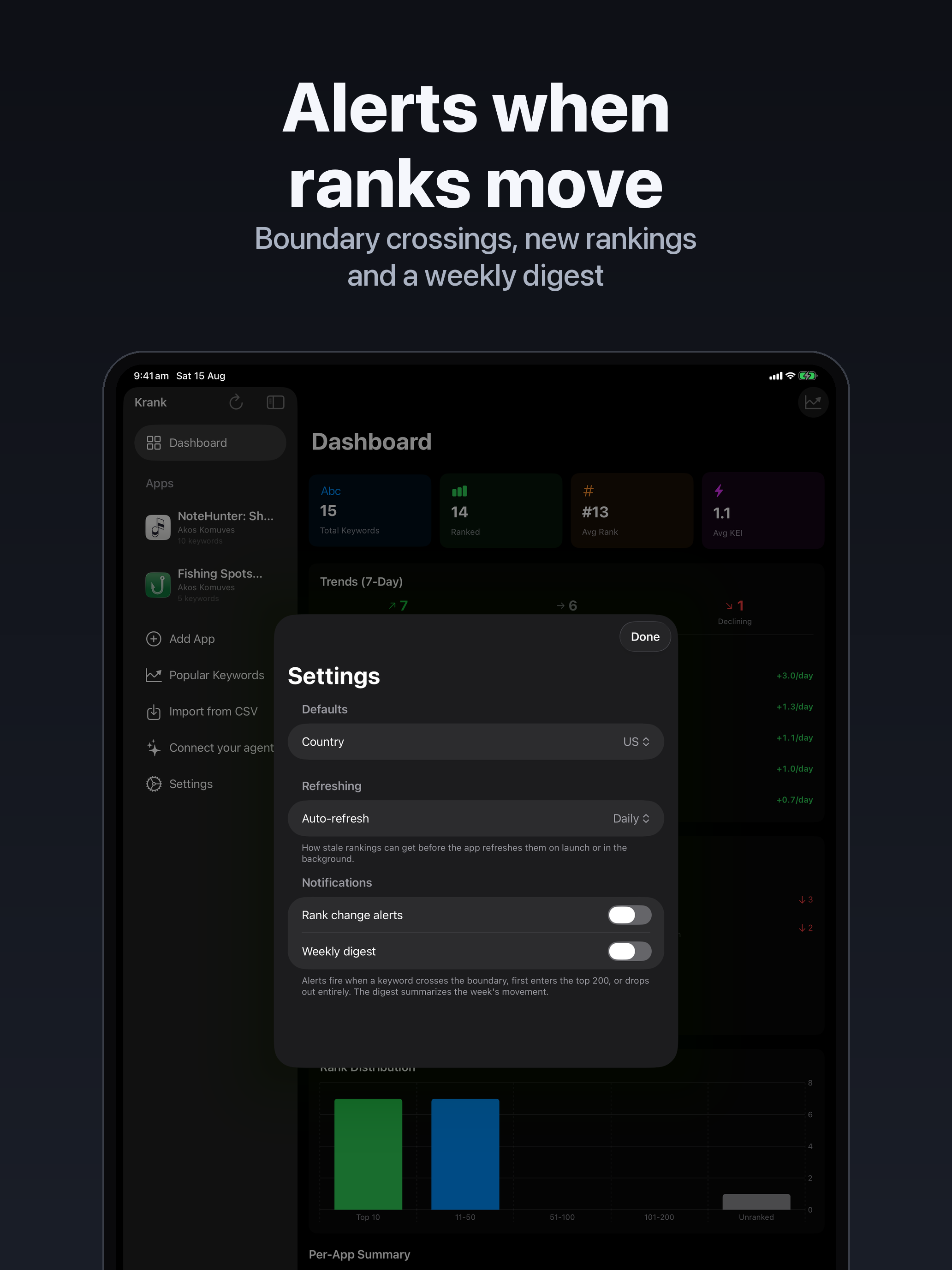 ASO Keyword Tracker - Kranked screenshot 10