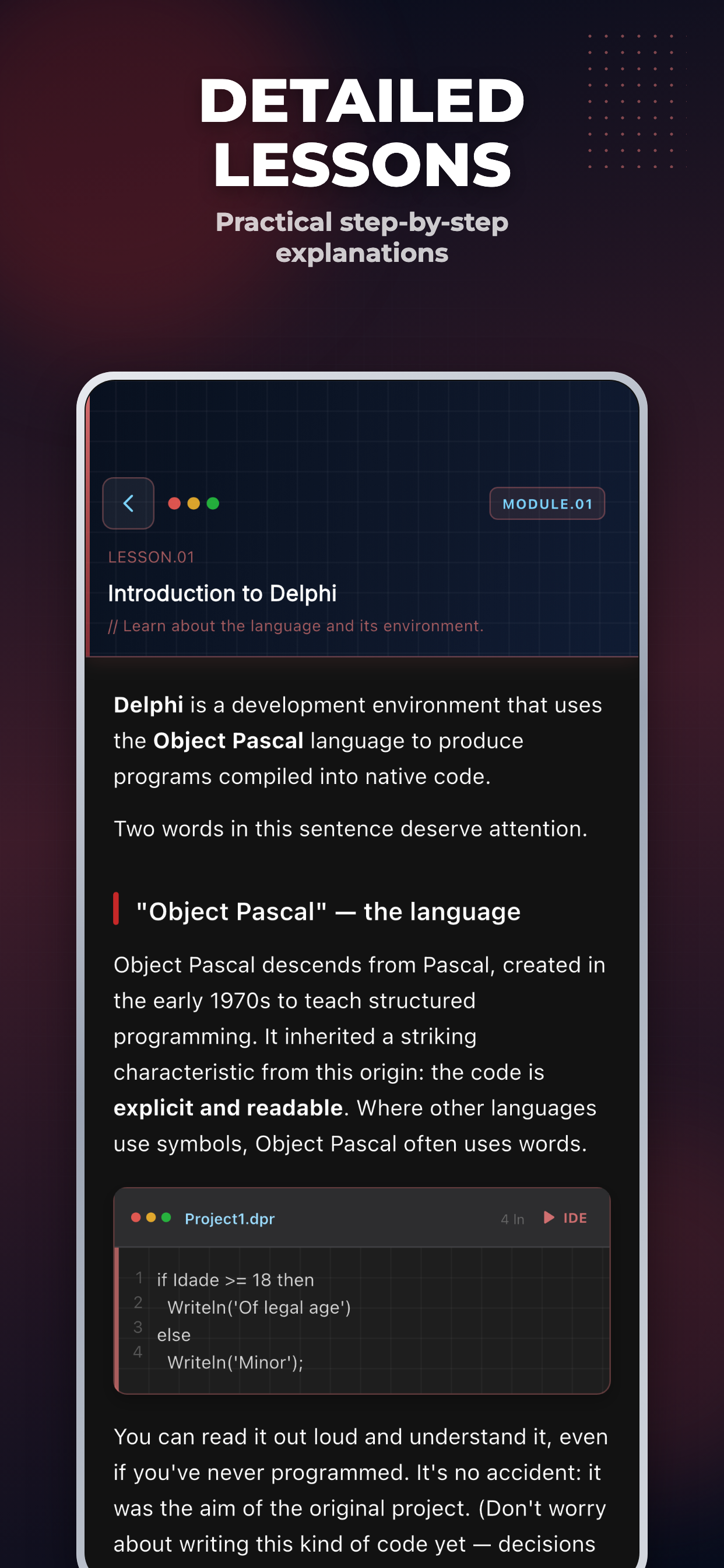 Learning Delphi screenshot 4
