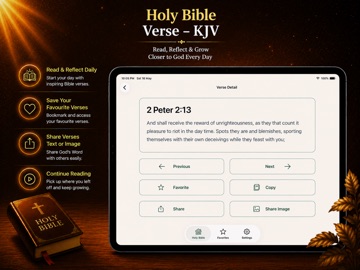 HolyBible Verse – KJV iPad screenshot
