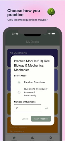 TRAQ Flashcards iPhone screenshot
