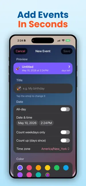 Pro Countdown screenshot 2