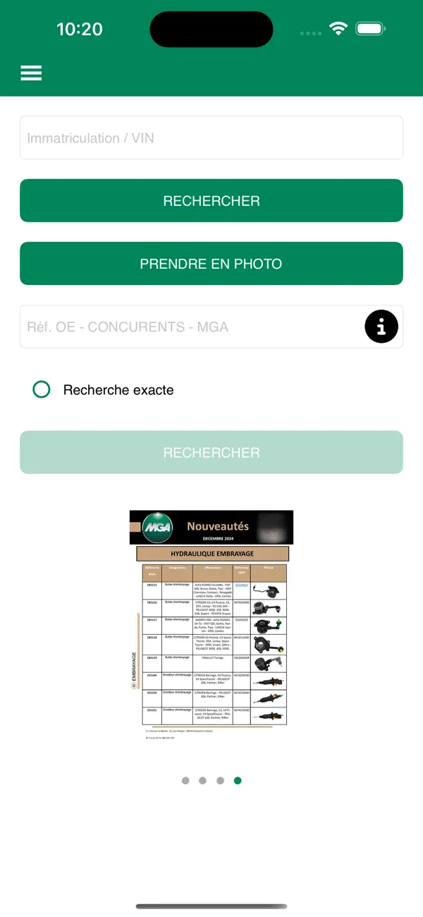 Screenshot #1 pour MyMGAMobile