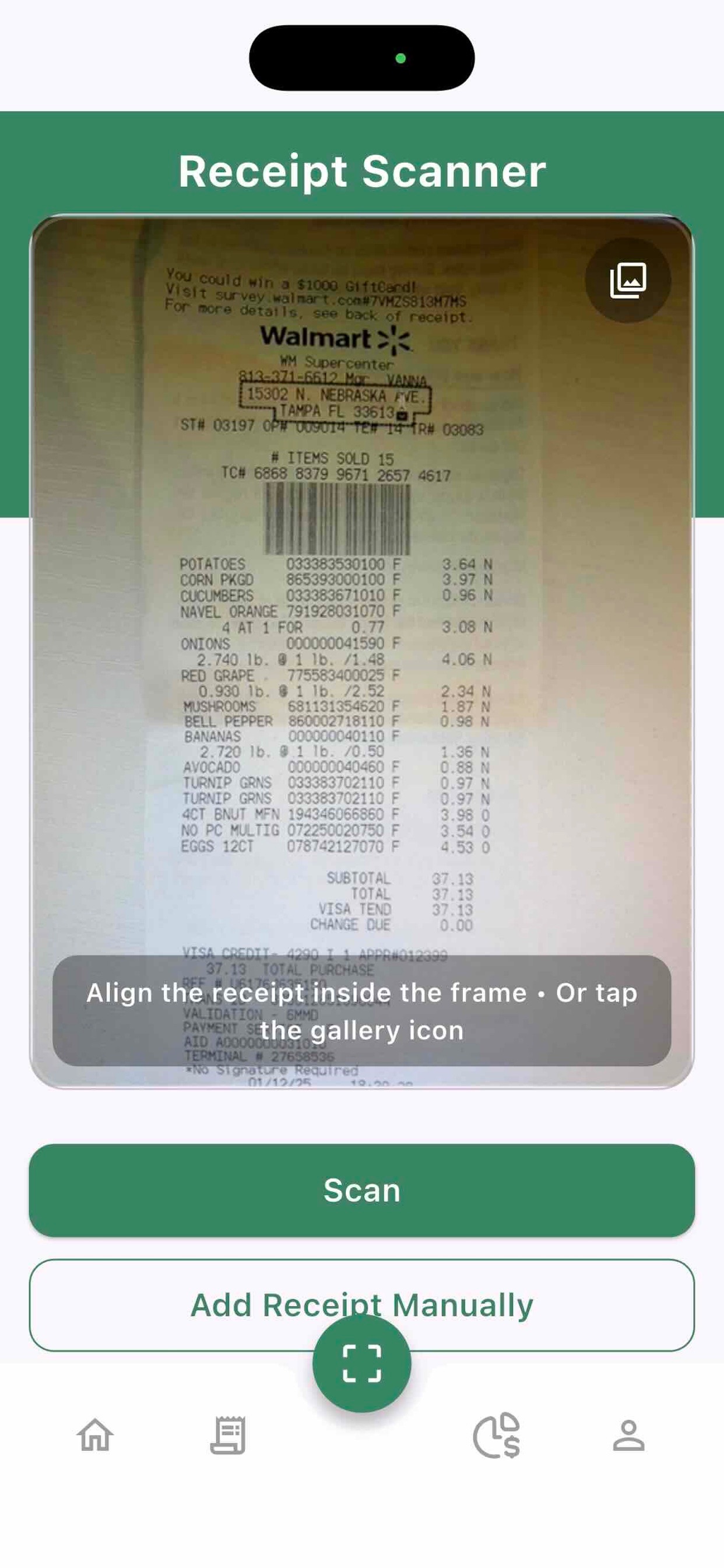 Neogen Receipt Scanner screenshot 2