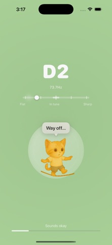 Neko Tuner – Guitar & Bass screenshot