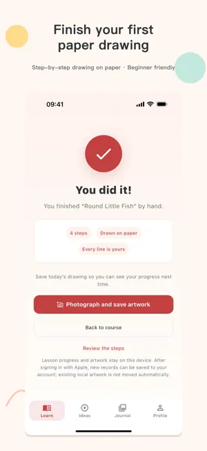 Learn to Draw on Paper screenshot 1