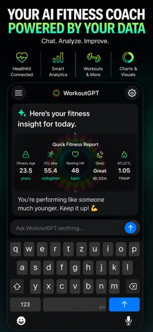 WorkoutGPT - AI Health Harness iPhone screenshot