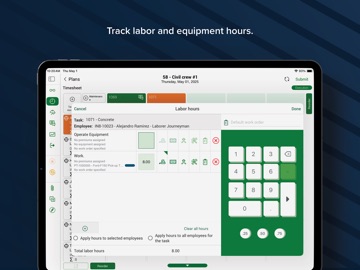 InEight Progress iPad screenshot