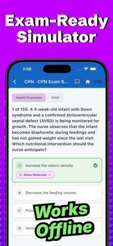 CPN Pediatric Nurse Exam 2026 iPhone screenshot