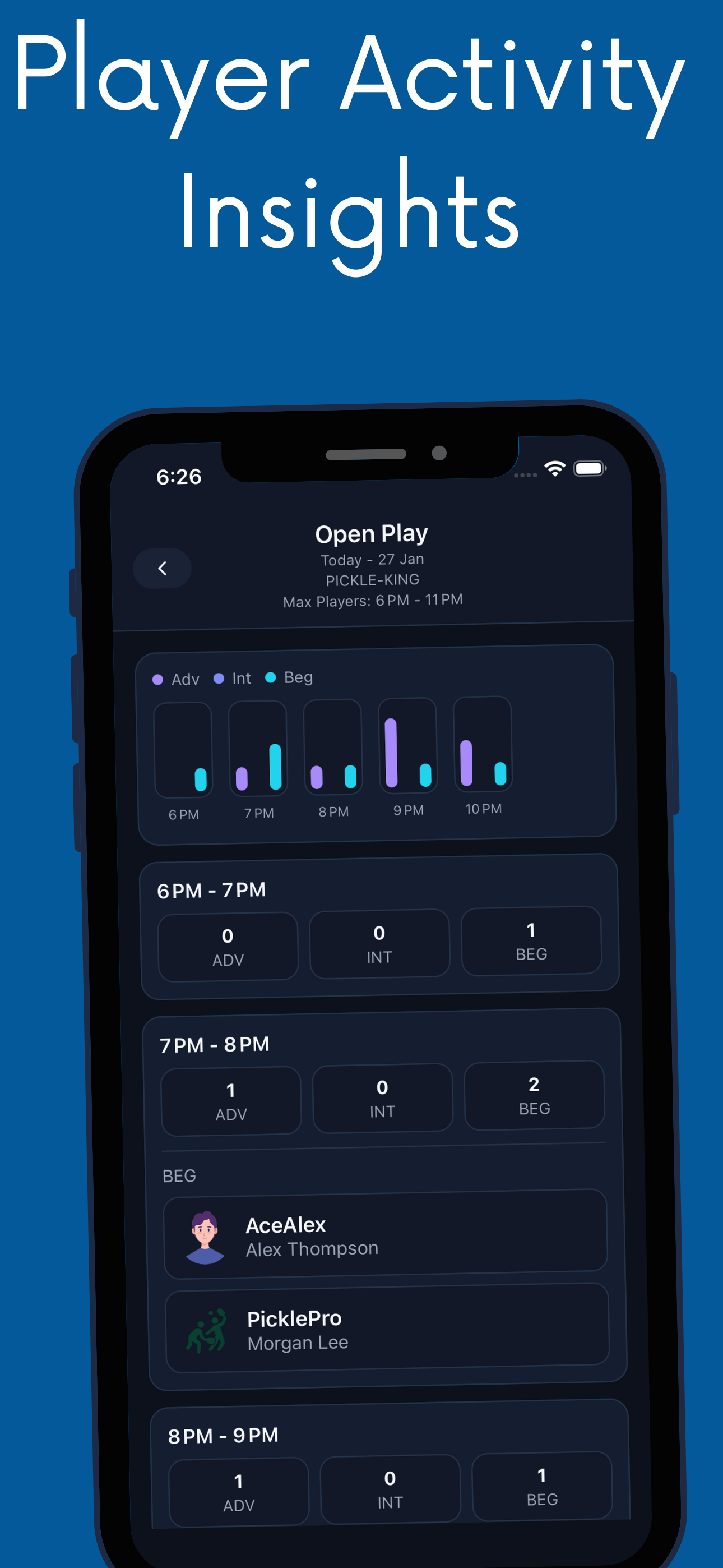 Pickleball Scheduler & Tracker