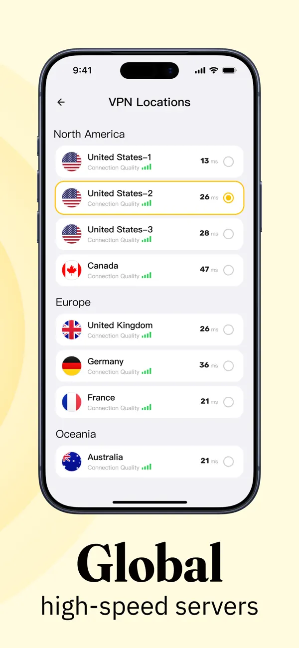 Screenshot #2 pour MynaVPN - Safe & Fast VPN