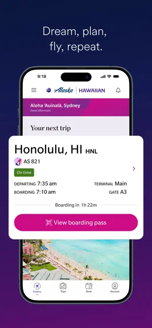 Alaska Hawaiian iPhone screenshot 5