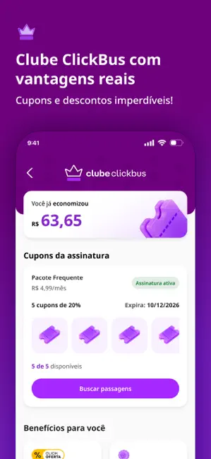 ClickBus - Passagens de Ônibus iPhone screenshot 5