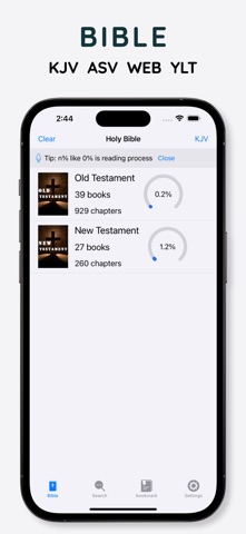 Bible - KJV ASV YLT WEB Reader screenshot