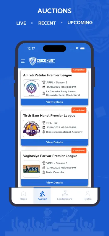 CrickHunt - Auction & Scoring screenshot 4 of 7