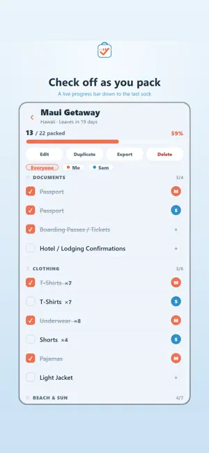 Packing List: Trip Checklist screenshot 4