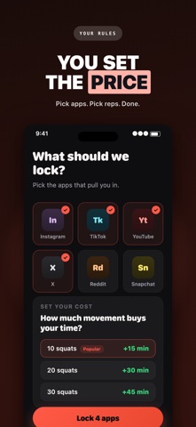 RepGate: Squat to Unlock Apps Screenshot 5 of 5