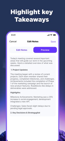 Audio Note Taker - Notate AI Screenshot 6 of 6