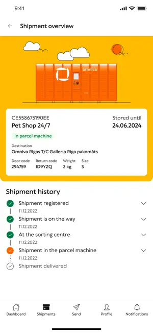 Omniva Mobile screenshot 2