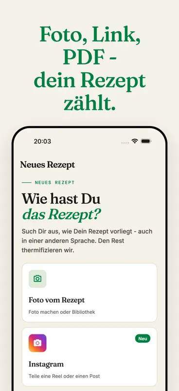 Thermify: Rezepte umwandeln screenshot 2 of 4