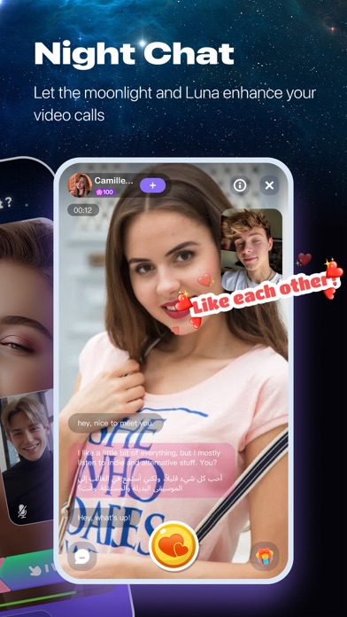 Luna Chat - Night Video Call Screenshot