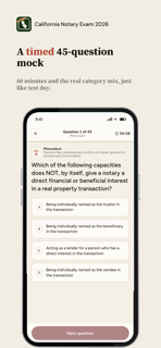 California Notary Exam 2026 screenshot 3