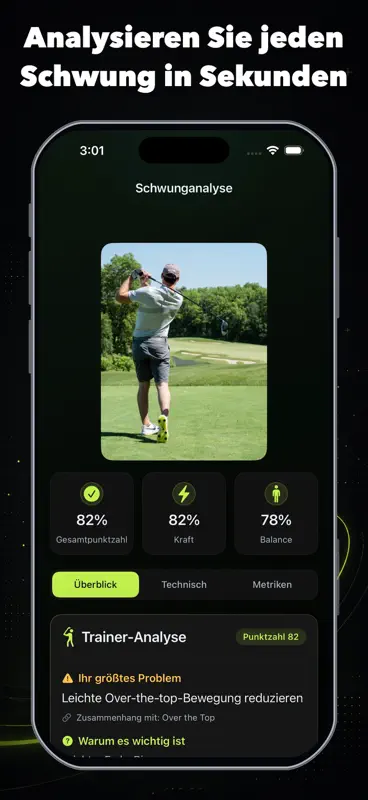 Golf-Schwunganalyse: SwingX AI screenshot 2 of 4
