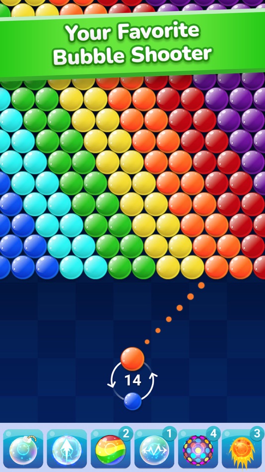 #1. Bubble Shooter Pop! (iOS) 由: MobilityWare