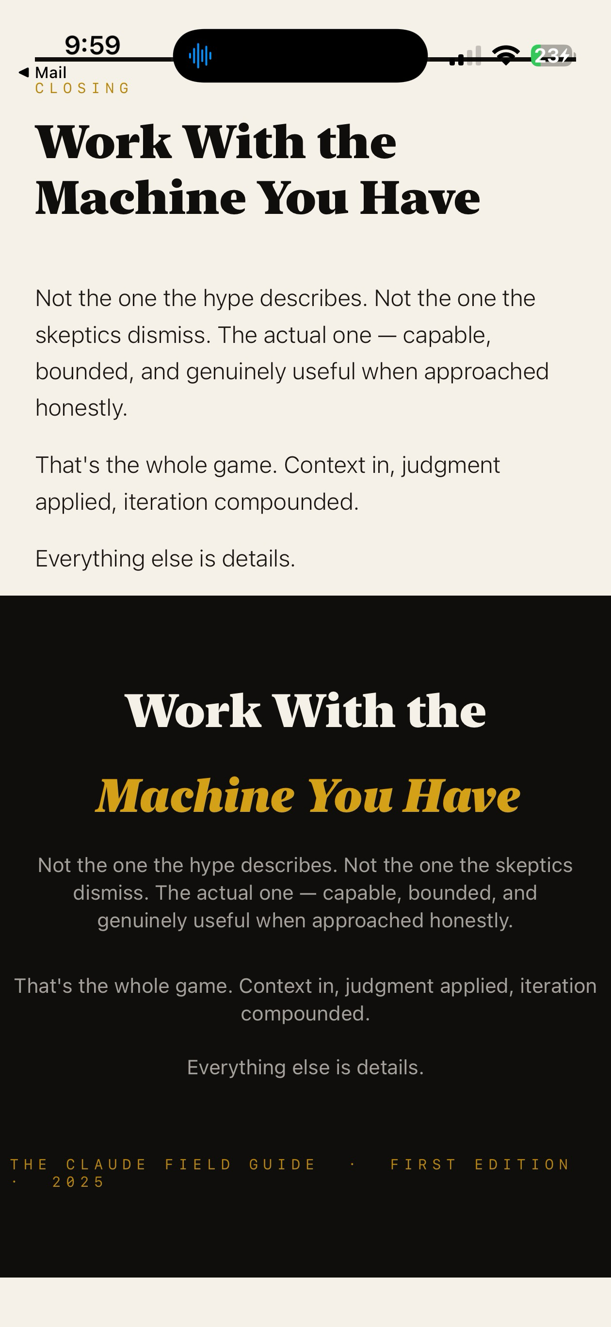 Claude | Field Guide screenshot 3