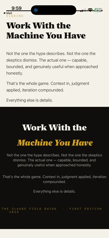 Claude | Field Guide screenshot 3 of 3