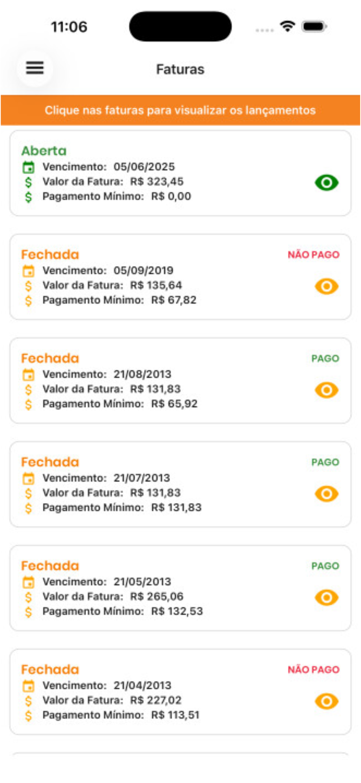Cartão TMRV screenshot 5