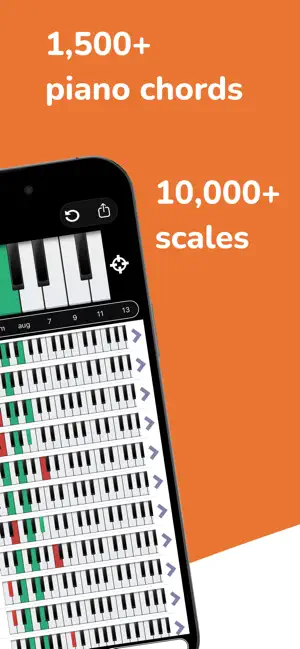 Piano Companion: chords,scales screenshot 2