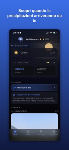 WeatherAlarm ITA iPhone screenshot 3