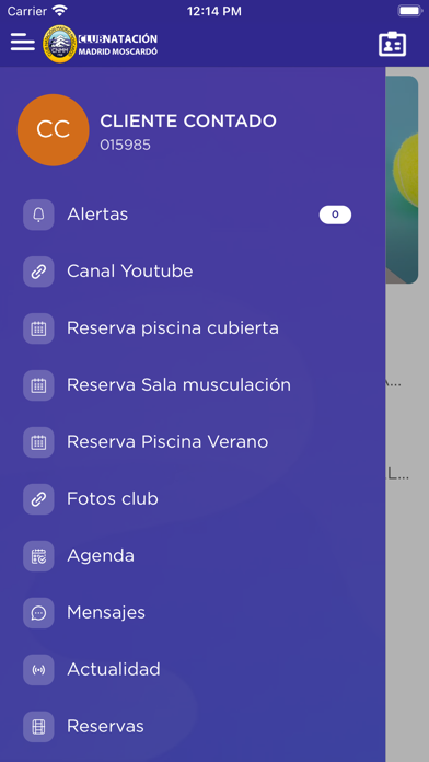 Club Natación Madrid Moscardó Screenshot