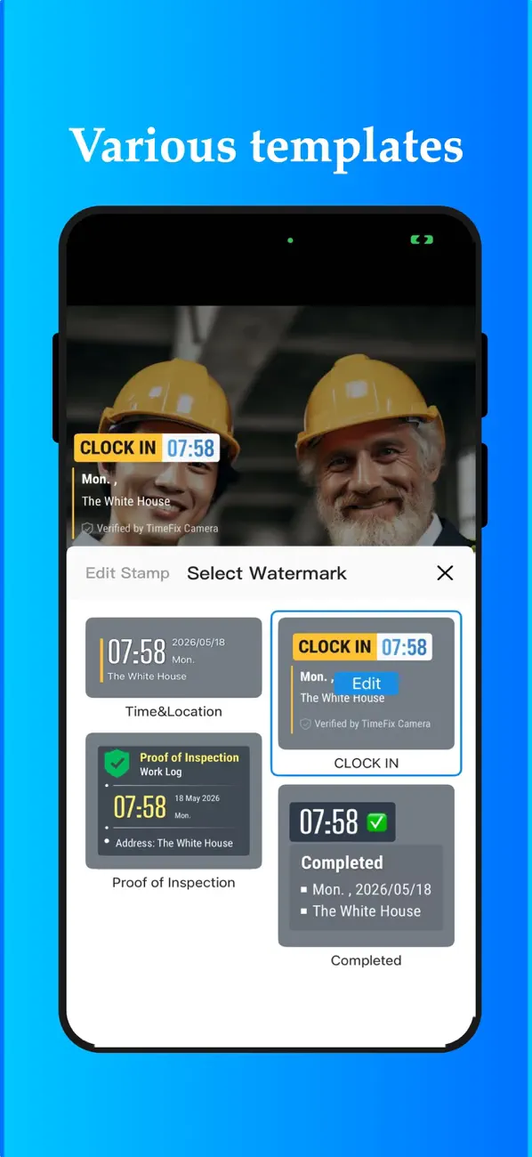 Screenshot #3 pour TimeFix Camera Pro–Watermark
