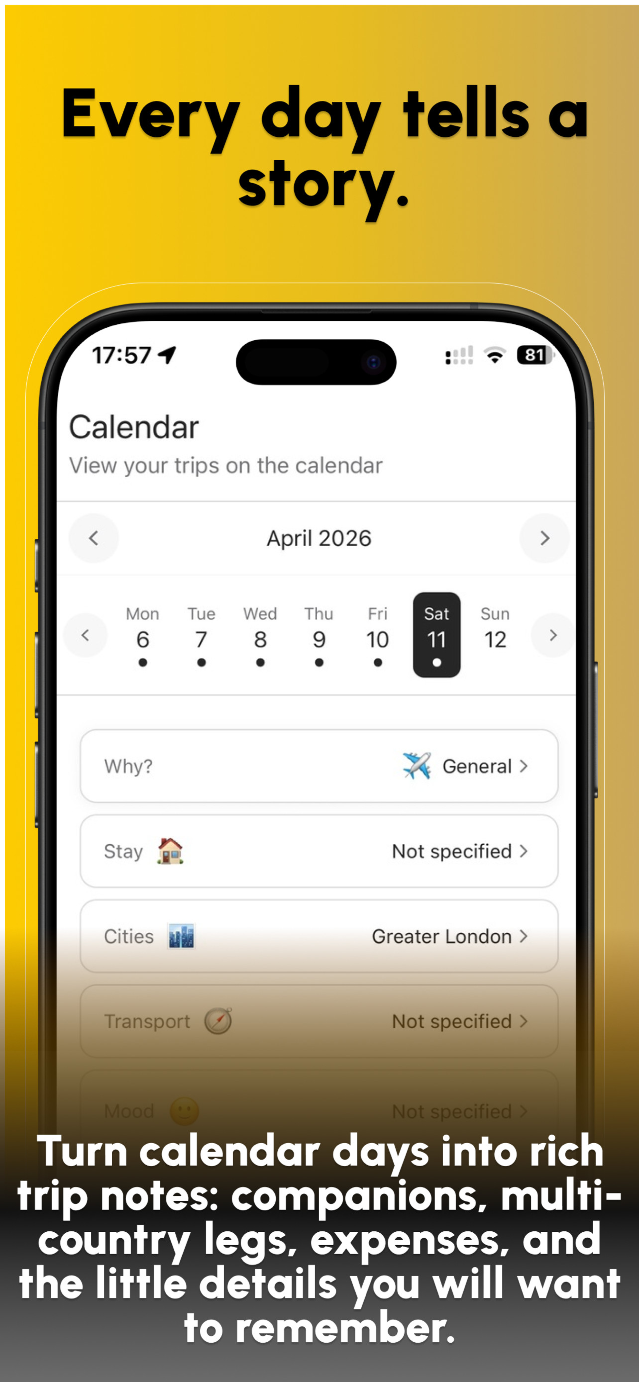 Visitlog: Country Tracking